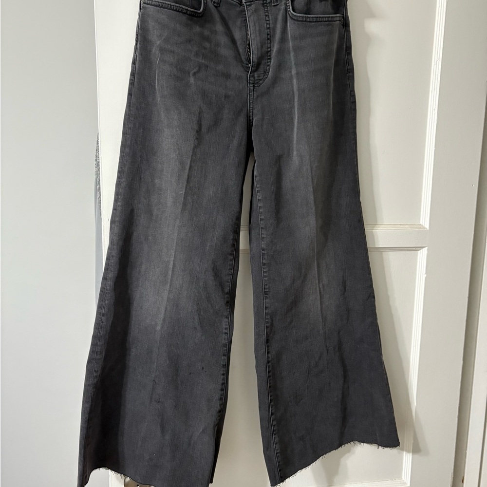Madewelll NWT crop flared wide leg Jean